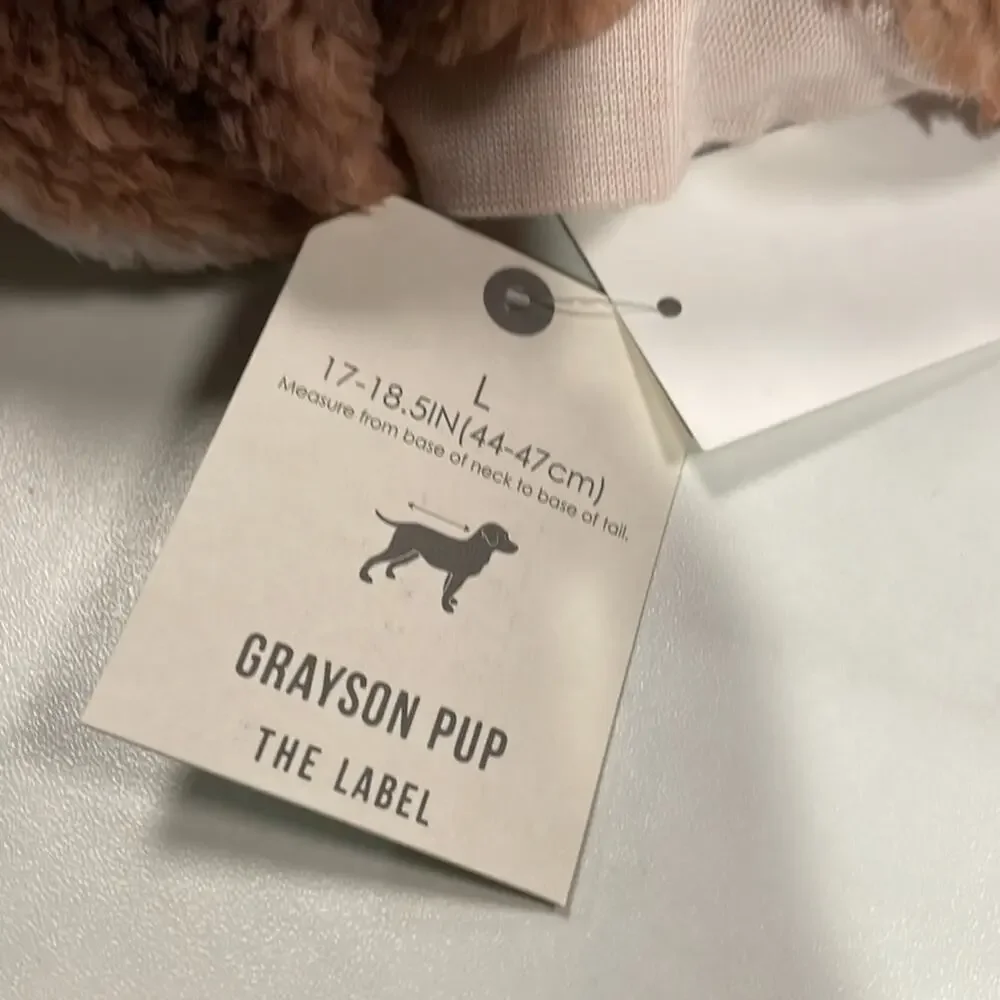 Grayson Pup the label large dog teddy coat